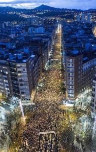 Demontration in Bilbao am 14.1.2017