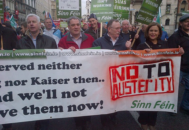 Protest gegen Sozialabbau in Irland